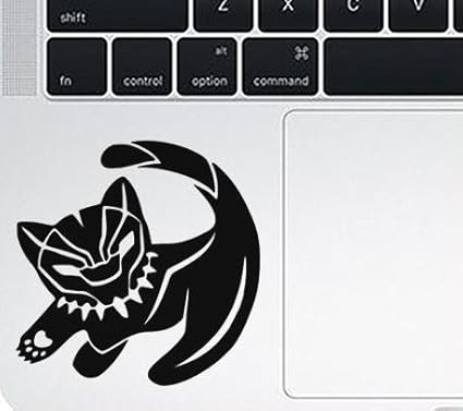 Amazon A B マーベルのかわいいブラックパンサーステッカー アニマルステッカー ブラックパンサーロインカブ デカール ビニール ステッカー Apple Macbook トラックパッド キーボード Mac Air Ipad ノートパソコン用ステッカー A B Traders ノートパソコン