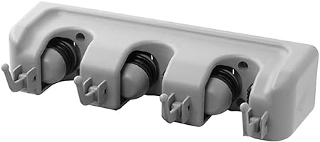 EVEN Magic Holder Broom and Mop Organizer (4 Hooks + 3 Holders)