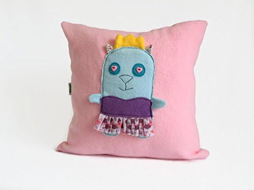 Handmade Light Pink Throw Pillow for Your Nursery