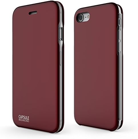 iPhone 8 Case/iPhone 7 Case, Molan Cano [Capsule] Slim Dual Layer Wallet Design and Secure Card Slot Holder for Apple iPhone 8 (2017) and iPhone 7 (2016) - Red