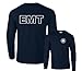 Fair Game EMT Long Sleeve Shirt Emergency Medical Technician-Navy-Medium