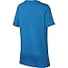 NIKE Boys' Dry Baseball Tee, Equator Blue, Large