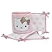 Lambs & Ivy Hello Kitty Hearts 4-Piece Crib Bumper, Pink/White