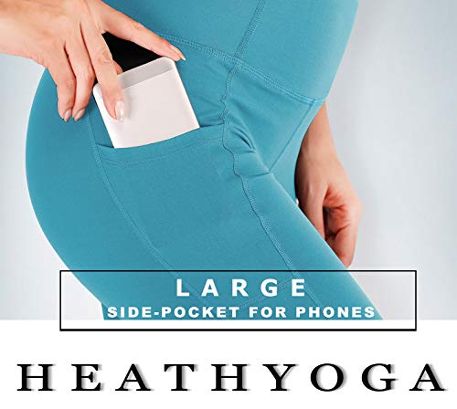 image for Heathyoga Yoga Pants High Waist Leggings for Workout Running & Yoga, S