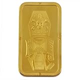 Commemorative Master Mason Symbols Gold Bar Coin for the Freemason