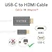 WEYTEC USB-C to HDMI Cable 5.9ft/1.8m (Thunderbolt 3 Compatible), USB 3.1 Type-C Male to HDMI Male Cable 4K@30Hz Adapter Cable for 2016 MacBook Pro, 2015 Macbook, Samsung Galaxy S8/S8+