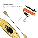 Kayak Paddle Leash 2 Packs, Kayak Lanyard Canoe Rod Leash Boat Oar Leash Straps, Adjustable Bungee Leash Stretches to 50 inches