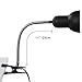 Hoke Flexible Clamp Lamp Fixture for Reptiles. Terrarium Habitat Lighting & Heat Lamp Holder Stand. Deep Dome Dia. 5-inch.