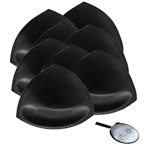 Bra Pads Inserts 4 Pair, Women's Breathable Comfortable Sport Bathing Suit Bra Pads by Alrigon