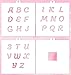 Cookie Stencil Set Alphabet 1 Bold with Mask, 4 pcs.