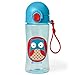 Skip Hop Zoo Lock-Top Sports Bottle, Owl, Blue