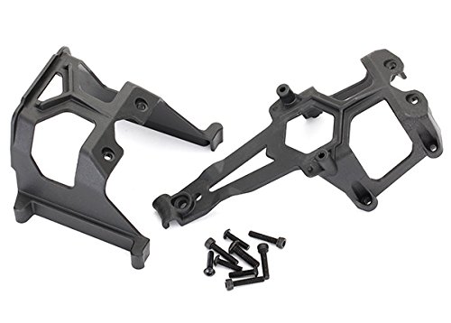 Traxxas 8620 Front and Rear Chassis Supports, Black