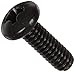 Steel Pan Head Machine Screw, Black Oxide Finish, Meets ASME B18.6.3, #2 Phillips Drive, #8-32 Thread Size, 1/2