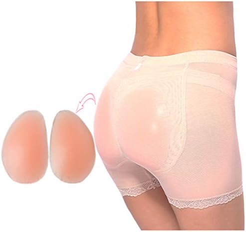 RosinKingSilicone Butt Pads Enhancer Underwear Hip Boyshorts Fake Buttocks Briefs Control Seamless Lace Panties for Women