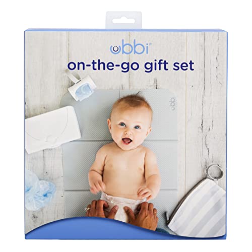 Ubbi On-The-Go Gift Set, Baby Essentials, Includes Portable