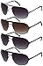 Edge I-Wear Pilot Big Aviator Sunglasses Top Gun Spring Hinge for Men Women BG20755S-AP(SIL+GY)