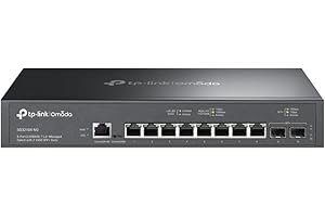 TP-Link Omada SG3210X-M2 8-Port 2.5G L2+ Managed Switch | 8X 2.5G Ports | 2X 10G SFP+ Slots | Centralized Cloud Management | 