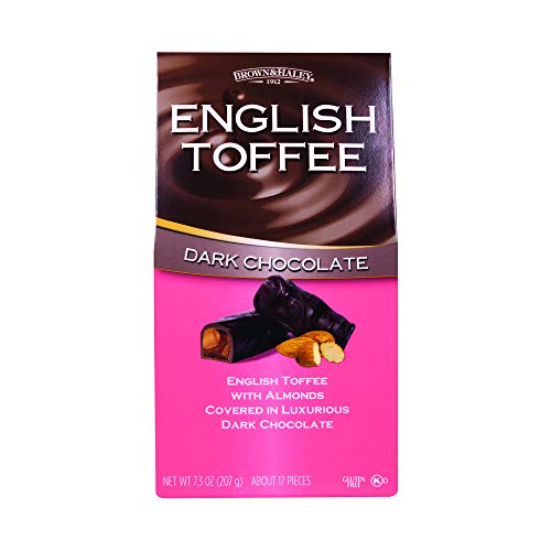 Dark Chocolate English Toffee, Covered In Luxurious Dark Chocolate! Brown & Haley Has Been Making World Famous Almond Roca Since 1923 With Only The Finest Ingredients!