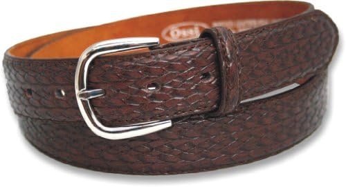 Mens 30mm Basket Weave Pattern Bonded Leather Belt by Ossi