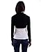 HDE Open Front Shrugs for Women Long Sleeve Bolero Cropped Cardigan Sweater S-4X (Black)