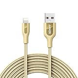 Anker PowerLine+ Lightning Cable (10ft) Durable and Fast Charging Cable [Double Braided Nylon] for iPhone, iPad and More
