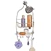 iDesign Raphael Metal Hanging Shower Caddy, Extra Space for Shampoo, Conditioner, and Soap with Hooks for Razors, Towels, Loofahs, and More, 9.5