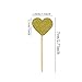 Honbay 40PCS Glitter Heart Cupcake Toppers Birthday Cake Decoration Food Picks Wedding Party Baby Shower Supplies