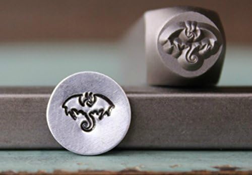 8mm Dragon Metal Punch Design Jewelry Stamp