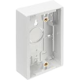 Leviton Surface Mount Backbox, Single Gang, 1.45", 42777-1WB, White