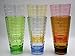 Acrylic Tumblers Break-Resistant/Premium Quality Cup/BPA Free Plastic GLASSES/Set of Six 22oz, Assorted Colors For Water, Iced Tea, Cocktail, Beer, Hot/Cold Beverages