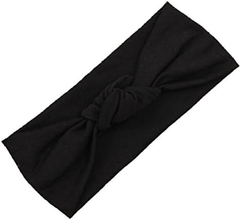 Redvive Baby Toddler Cute Girls Kids Bow Hairband Turban Knot Rabbit Headband Headwear (Black)