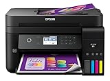 Epson WorkForce ET-3750 EcoTank Wireless Color All-in-One Supertank Printer with Scanner, Copier and Ethernet