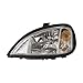 HEADLIGHTSDEPOT Chrome Housing Halogen Headlight Compatible with Freightliner Columbia 1996-2011 Includes Left Driver Side Headlamp