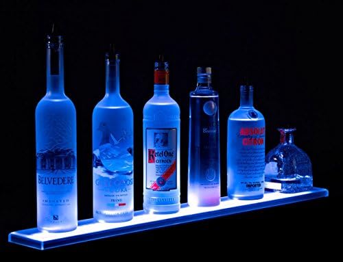 56" Inch LED Lighted Liquor bottle shelf, bottle display, Liquor Bottle Shelf, 4 ft 8 inches long Display With Wireless Remote Control