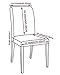 Stretch Removable Washable Short Dining Chair Protect Cover Slipcover (1, 02)