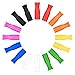 Comeve 16PCS Multicolored Silicone Straw Tips, Soft Reusable Silicone Straw Covers for 8mm Stainless Steel Metal Straws, Food Grade and BPA Free (8MM Silicone Tips)