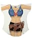 L.A. Imprints Cowgirl Fantasy Bikini Body Cover-Up T-Shirt #10