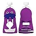 Squooshi Reusable Food Pouches | Starter Kit | 6 Large 5 oz + 2 Small 3.4 oz Pouches and 2 ChooMee Soft Tops