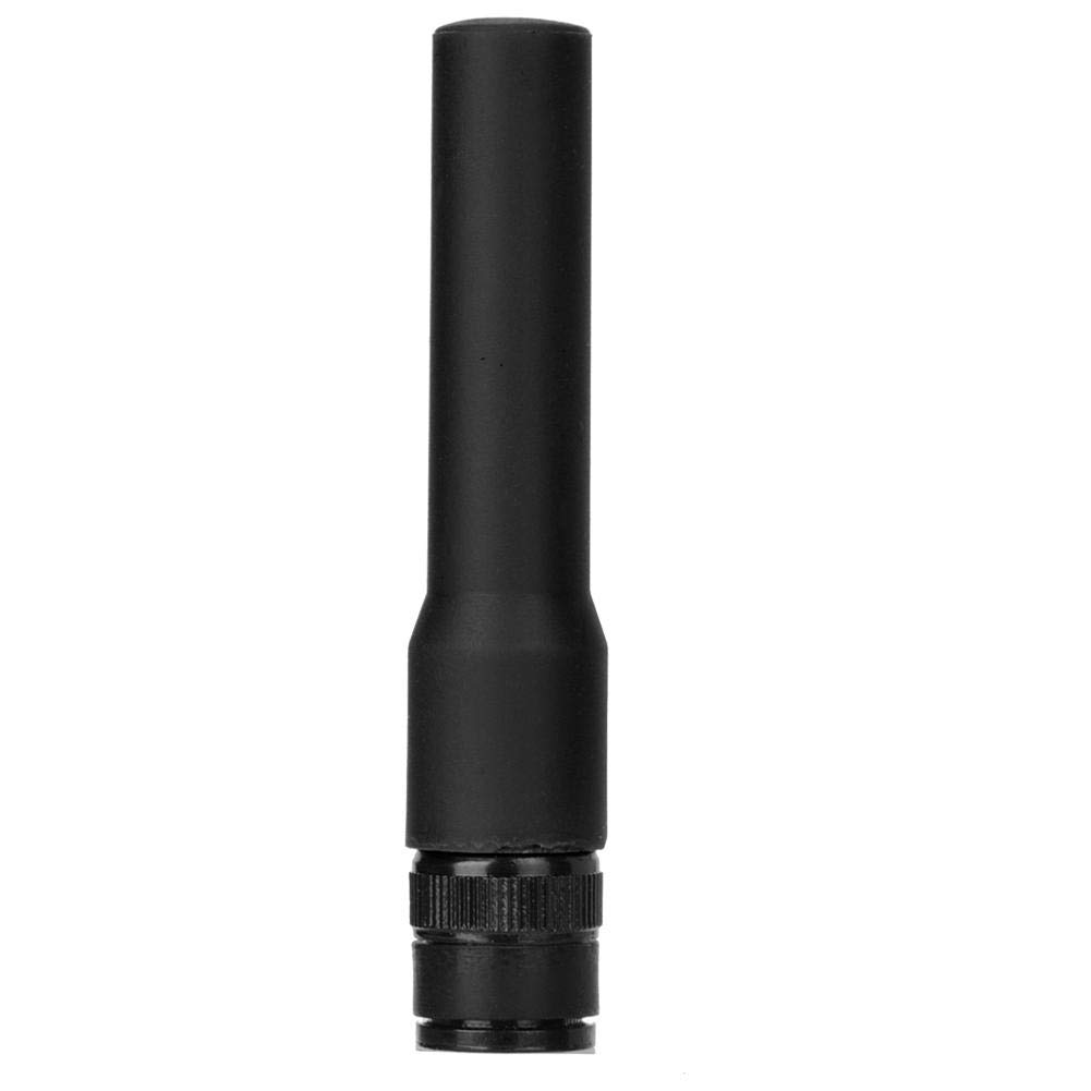 Bewinner SF-20 144 / 430MHz Silicon Radio Antenna for IC-V8 IC BNC Male Antenna Dual Band for TK100, TK200, TK220 7.5cm Short Antenna for HT440, HT90, CP500(Black)