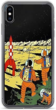 iPhone 6/6s Pure Clear Case Cases Cover Tintin Rocket Moon Tshirt