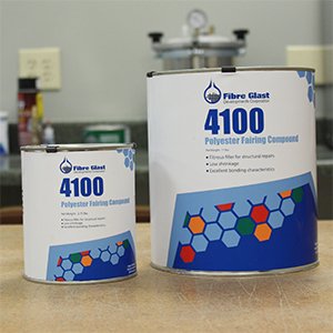 Click Here to See More Images Fibre Glast - Polyester Fairing Compound - Structural Repair, Bonding, and Fabrication - Gallon w/ White BPO Hardener