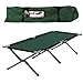 Milestone Aluminum Camp Bed with Carry Bag, Green