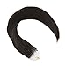 Ugeat 20inch 50g 1g/s Micro Ring Hair Extensions Human Hair Darkest Brown Color Real Human Hair Micro Ring Loop Hair Extensions