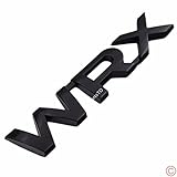 PartsTo Matte Black Rear Trunk Side Fender Dash WRX Emblem Badge Decal Plate for Subaru Impreza STi 2015 2016 2017