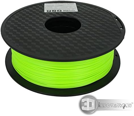 3D Innovations CHPSS17 Tm 3D Printer Filament (1 Kg, Pla, Fluorescent Green, 1. 75 mm Dia.)