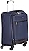 Amazon Basics Softside Carry-On Spinner Luggage Suitcase - 18.5 Inch, Navy Blue