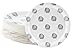 BLUE PANDA Disposable Plates - 80-Count Paper Plates, Elephant Party Supplies for Appetizer, Lunch, Dinner, and Dessert, Baby Shower, 9 x 9 Inches