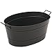 Achla Designs Black Oval Galvanized Steel Tub primary