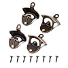 LUTER 4 Verpakkingen Wandhouder Voor Flesopener Rustiek Vintage Design Bieropener Met 8 Schroeven Voor Café-Keuken…