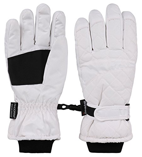 Click the image for more information Livingston Women's Thinsulate Lining Sports Ski / Snow Gloves, White, Large
